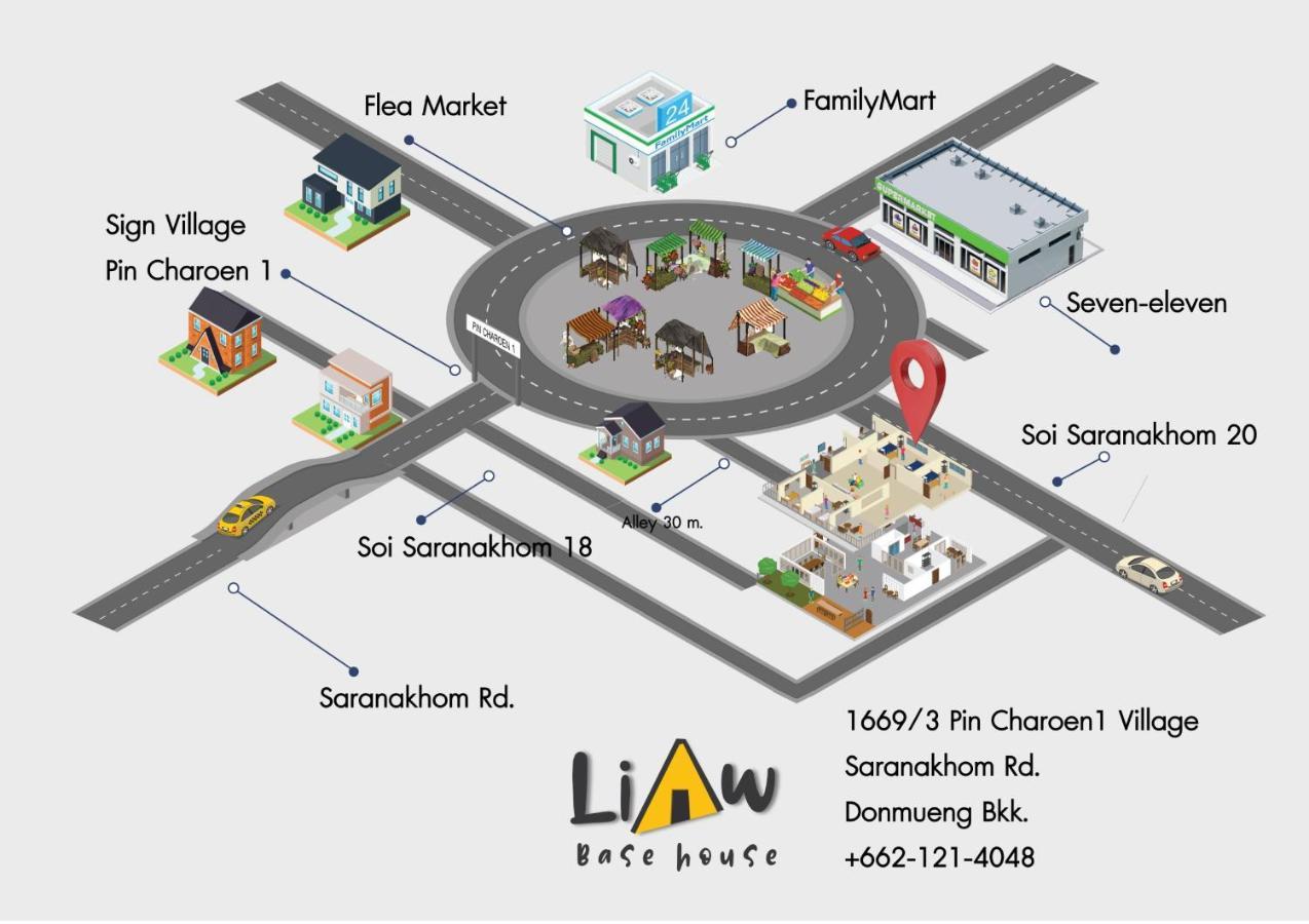 Hostel Liaw Base House Bangkok Exterior foto